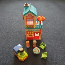 ELC Happyland Mr Bun Bakers & Tea Rooms Playset Sounds Van Figures Accessories