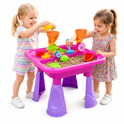 Pink sand and water table - pink,