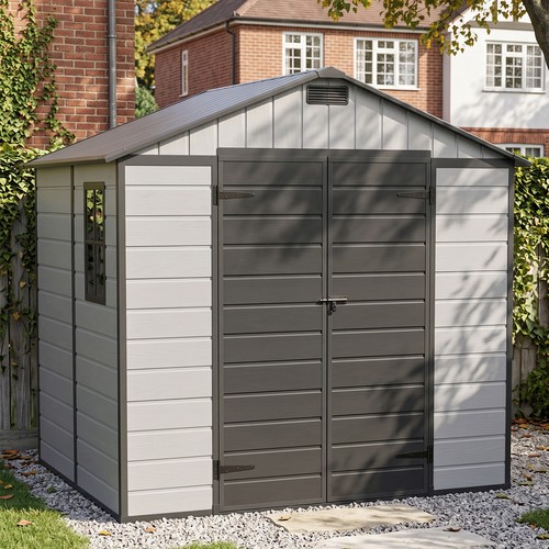 Plastic garden shed 8x4ft - garden,