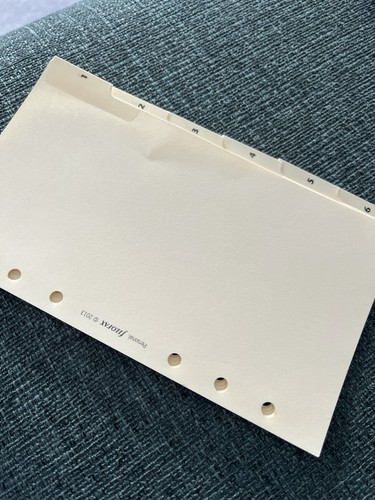 Filofax personal size 6 - size, 1-6