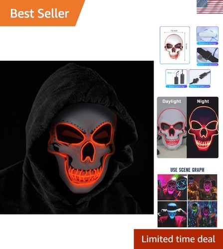 Halloween scary led mask - halloween,