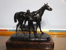 Spelter race horse - horse, &