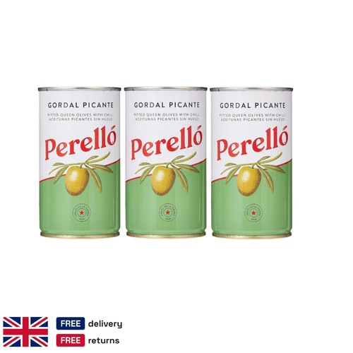 Spicy gordal pitted - pitted, green