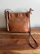 FIORELLI Tan Faux Leather Messenger/Crossbody Bag