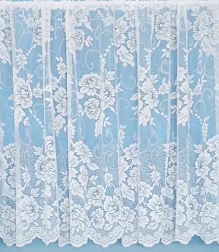 White rose floral - floral, curtain