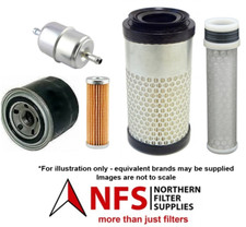 NFS Filter Kit fits Kubota K008 K008 Alpha K008-3 Mini Digger Excavator