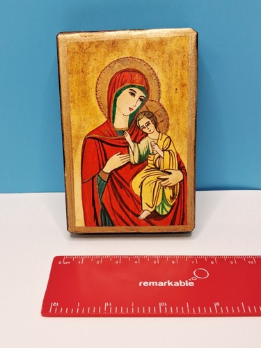 Vintage wooden orthodox icon - vintage,