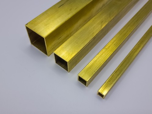 Brass square tubes cuzn37 ms63 - tubes,
