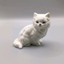 Ceramic White Persian Cat