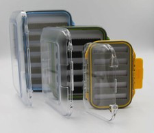 Full Sized, Clear Plastic, Double Sided Premium Fly Box - NEW !