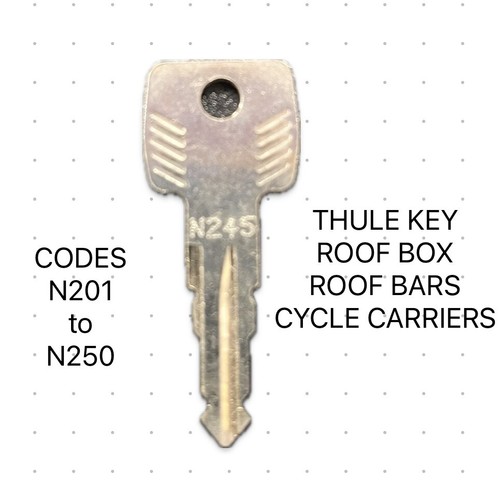 Thule key codes n201 to - codes,