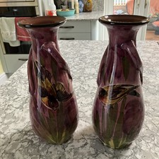 Pair Torquay Pottery 12”