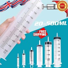 20-500ML Reusable Big Large Plastic Hydroponics Nutrient Measuring Syringe 2025