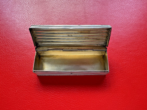 Snuff box silver hallmarked - snuff,