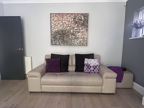 Natuzzi beige genuine leather - natuzzi,