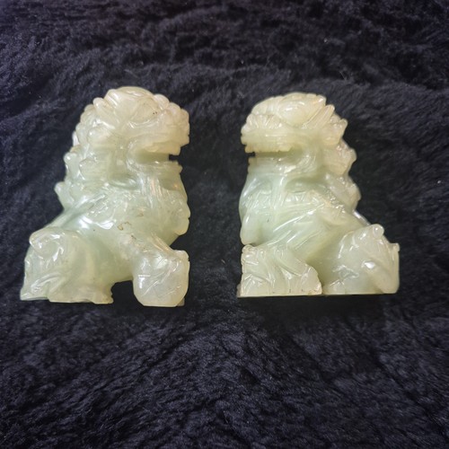 Pair vintage chinese carved - pair,