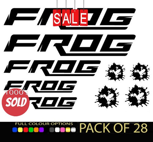 Frog bike decals labels