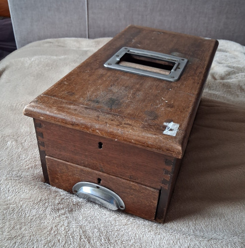 1910s antique wooden till - 1910s,