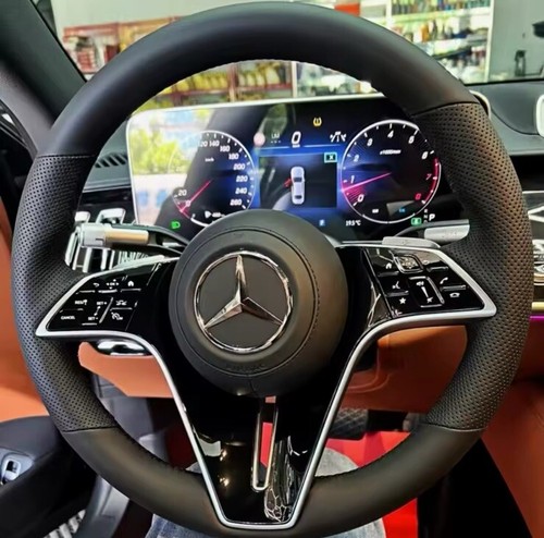 Leather steering wheel - steering,