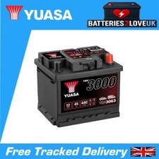 Yuasa YBX3063 SMF Battery - 12V 45Ah 440A - 3Yr Warranty