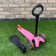 Mini Micro Scoote 3 in 1 Classic Pink - With Seat - Free Shipping