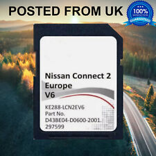 NISSAN Connect 2 V6 SD CARD Navigation Juke Micra LEAF Note Map UK latest speed