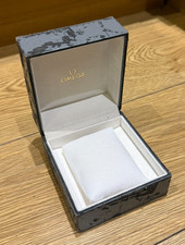 Genuine Original Vintage Rare Omega Watch Grey Gray Box Case Complete