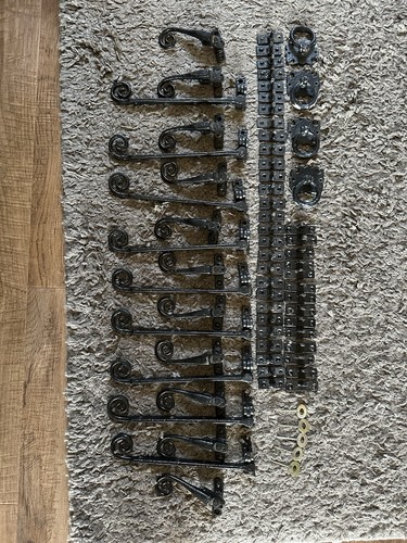 Black cast iron window handles - window,