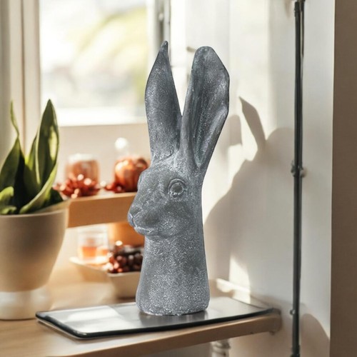 Stone effect hare - effect, sculpture