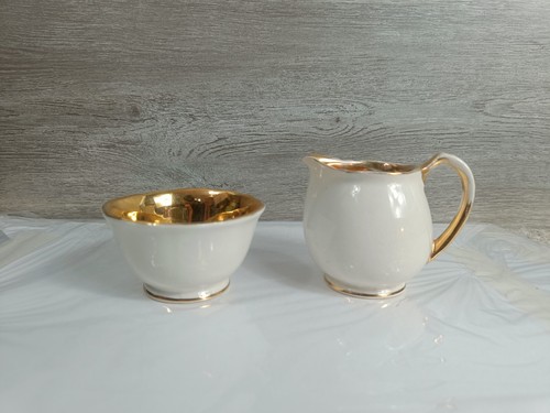 Crown devon cream and sugar - crown,