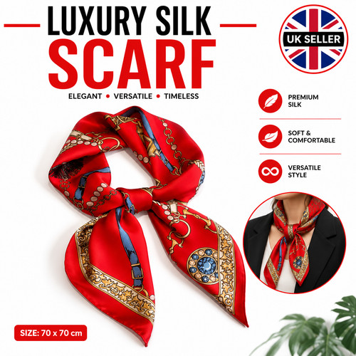 Women 70x70cm silk scarf - 70x70cm,