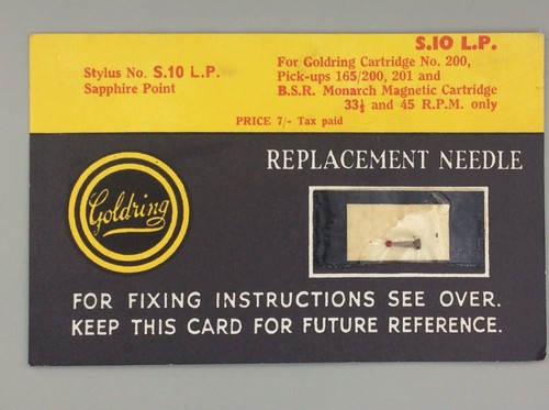 Goldring s10 record - goldring, stylus