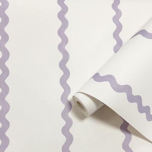 Wiggle stripe wallpaper - wallpaper, lilac
