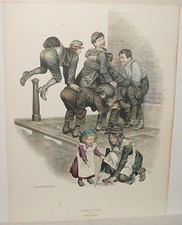 RONALD EMBLETON "HI JIMMY KNACKER" COLOR LITHOGRAPH 