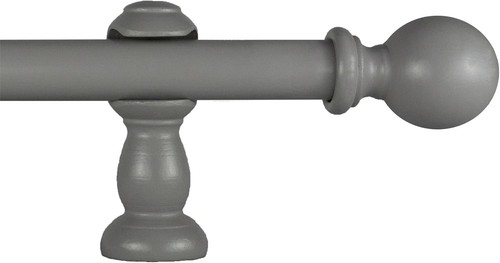 Wooden curtain pole - wooden, 28mm