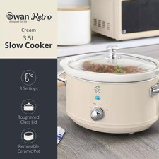 Swan Retro 3.5 L Slow Cooker