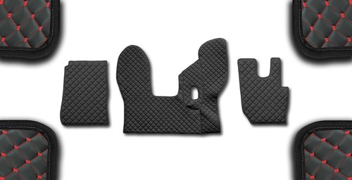 Black eco leather - black, floor