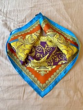 Versace Silk Scarf 70 Cm Authentic New