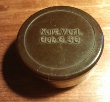 WW2 German Bakelite 7.5cm Artillery Flash Reducer Geb. G.36. Memorabilia Trinket