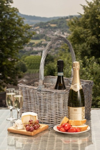 Wicker wine bottle carrier - wicker,