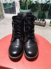 Fly London Women's RAGI Black Leather Boots Size 6UK Very Good Condition