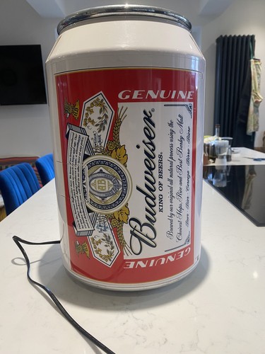 Working budweiser beer - beer, can