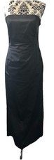 Debut Black Strapless Evening Maxi Dress. Size 10-immaculate
