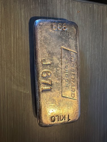 Engelhard london silver bar - engelhard,
