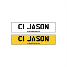 1:5 Scale UK RC Number Plates