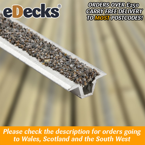 Silver anti slip decking - silver,