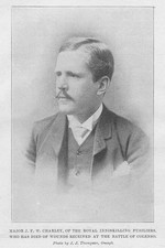 MAJ. JFW CHARLEY Royal Inniskilling Fusiliers Died at Colenso Antique Print 1899