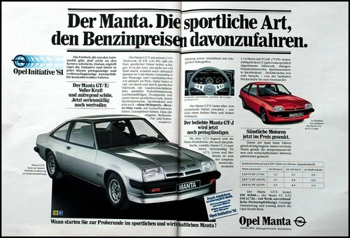 Opel manta original - gt/e,,