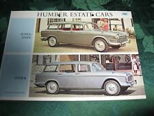 1966 Humber Estates , Snipe & Hawk, car sales brochure, catalogue(our ref 22016)
