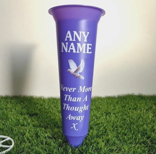 Purple memorial flower vase - purple,